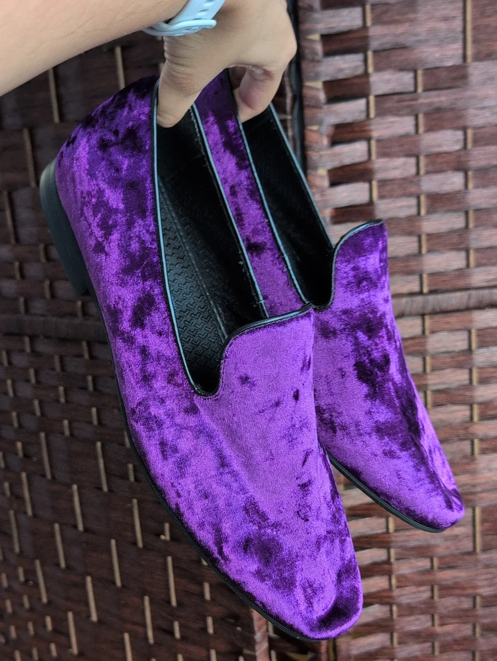 Giorgio Brutini Velvet Slip-On Loafers